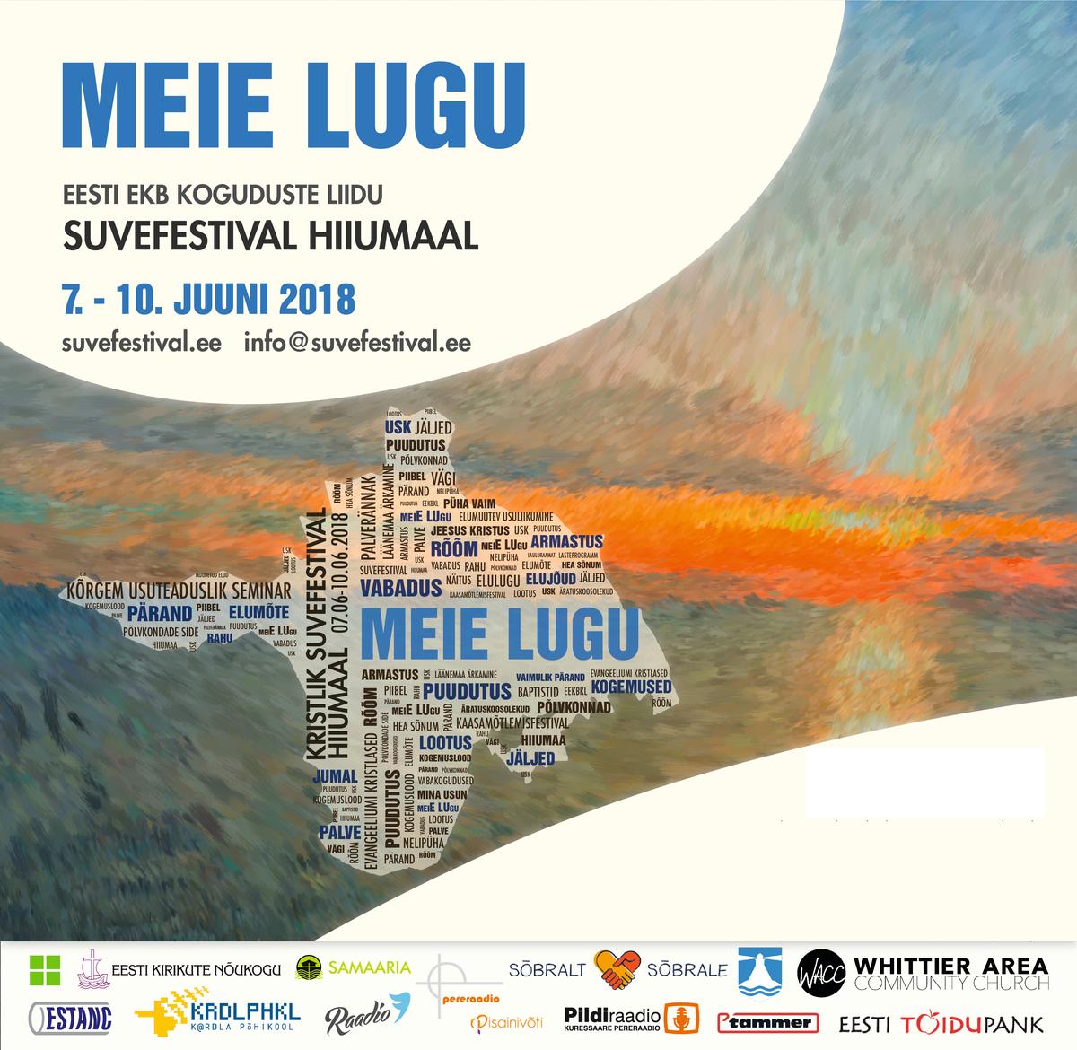 Suvefestival Hiiumaal 7. kuni 10. juunil 2018