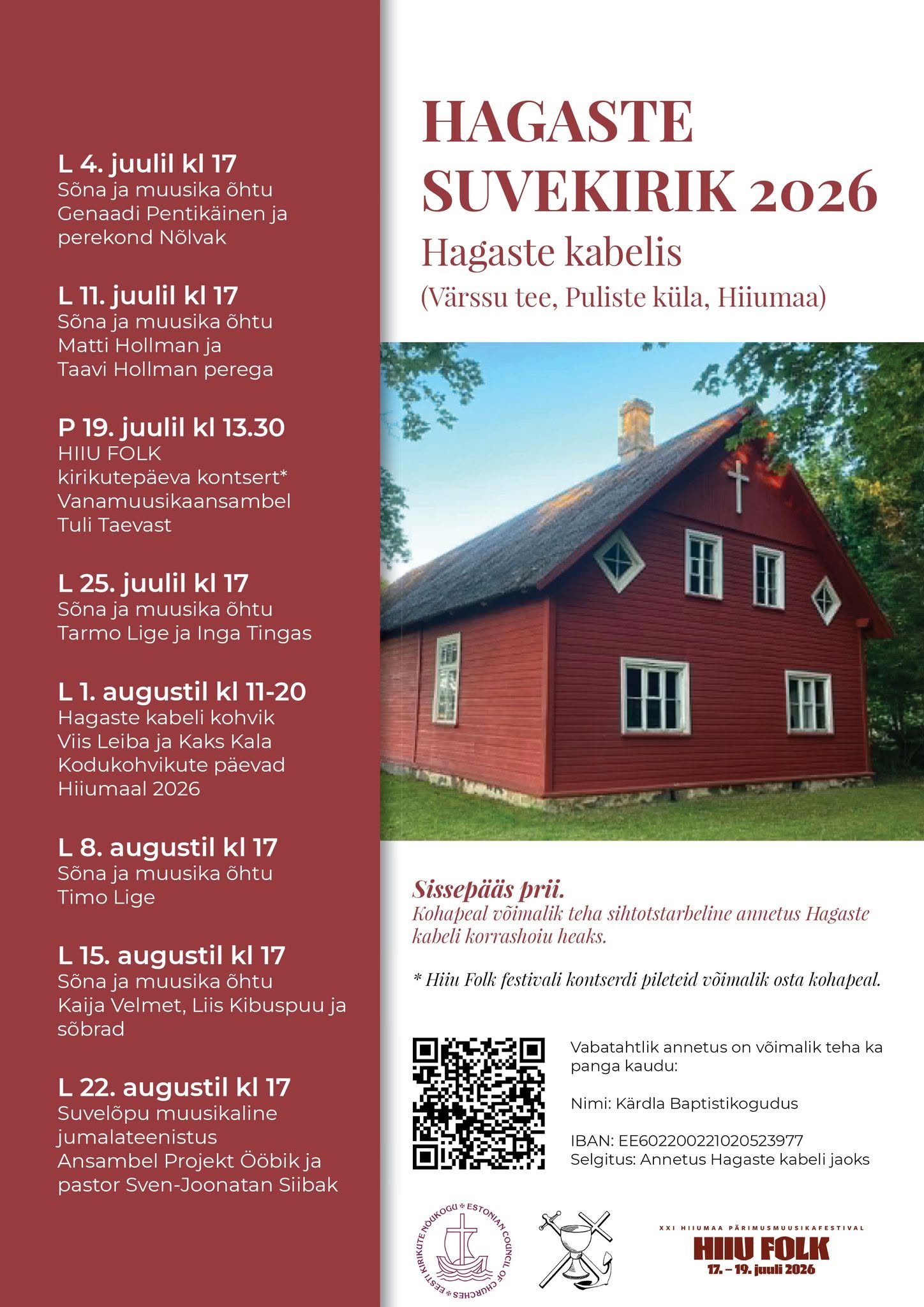 Hagaste suvekiriik 2026